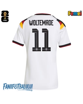 Germania Nick Woltemade #11 Echipament de Fotbal Replică Mondial 2026 Femei Acasa